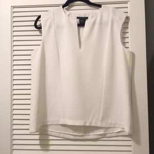 White professional work blouse